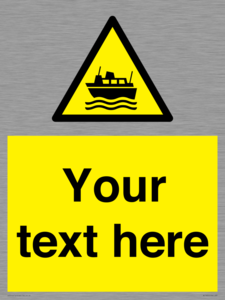 Custom warning ferries crossing vessels